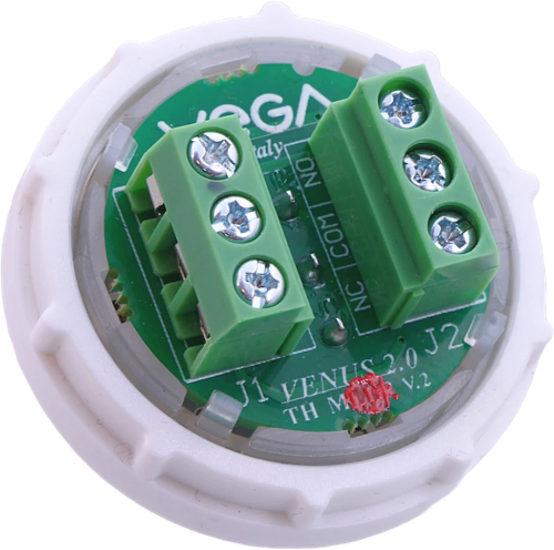 Tryckknapp, Vega, Venus, 12/24V, röd LED, Skruv, ''1A''